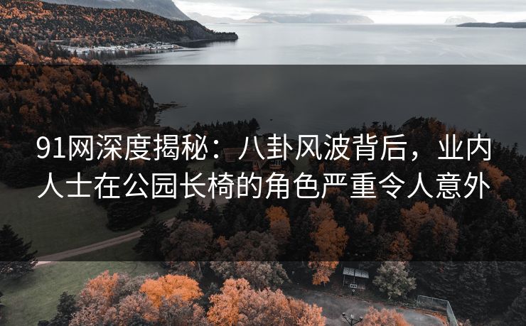 91网深度揭秘：八卦风波背后，业内人士在公园长椅的角色严重令人意外